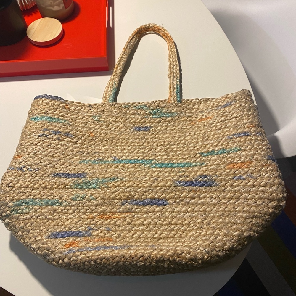 Zara jute large bag